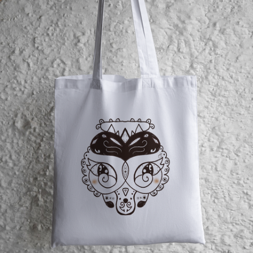 Original Art Whimsical Tote