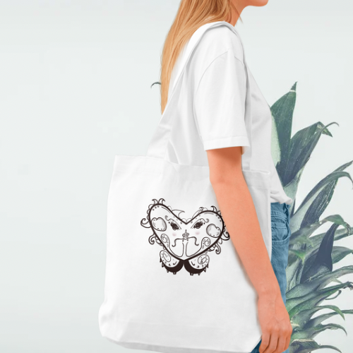 Original Art Whimsical Tote