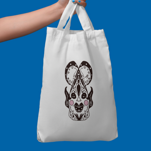 Original Art Whimsical Tote