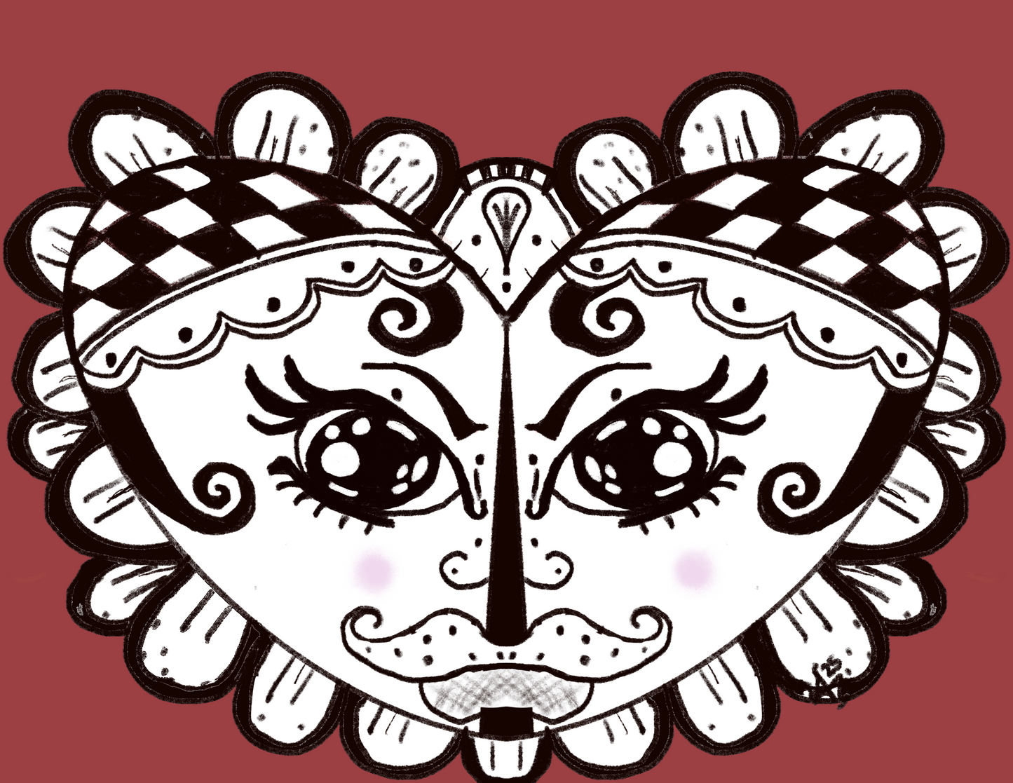 Original Whismical Folk Art Stickers