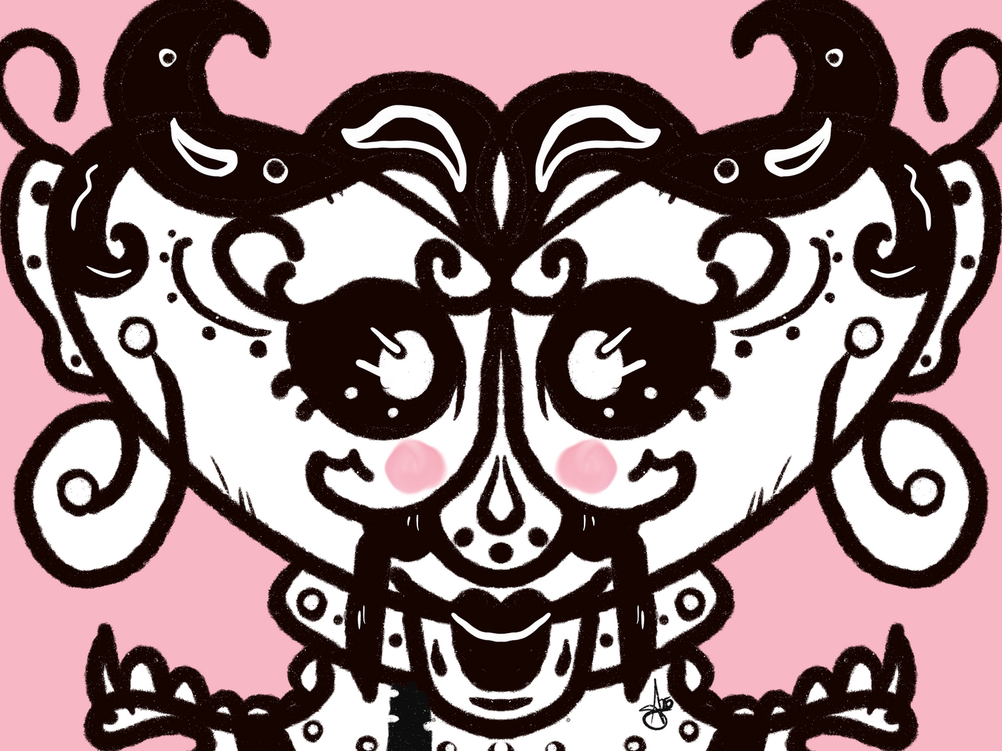 Original Whismical Folk Art Stickers