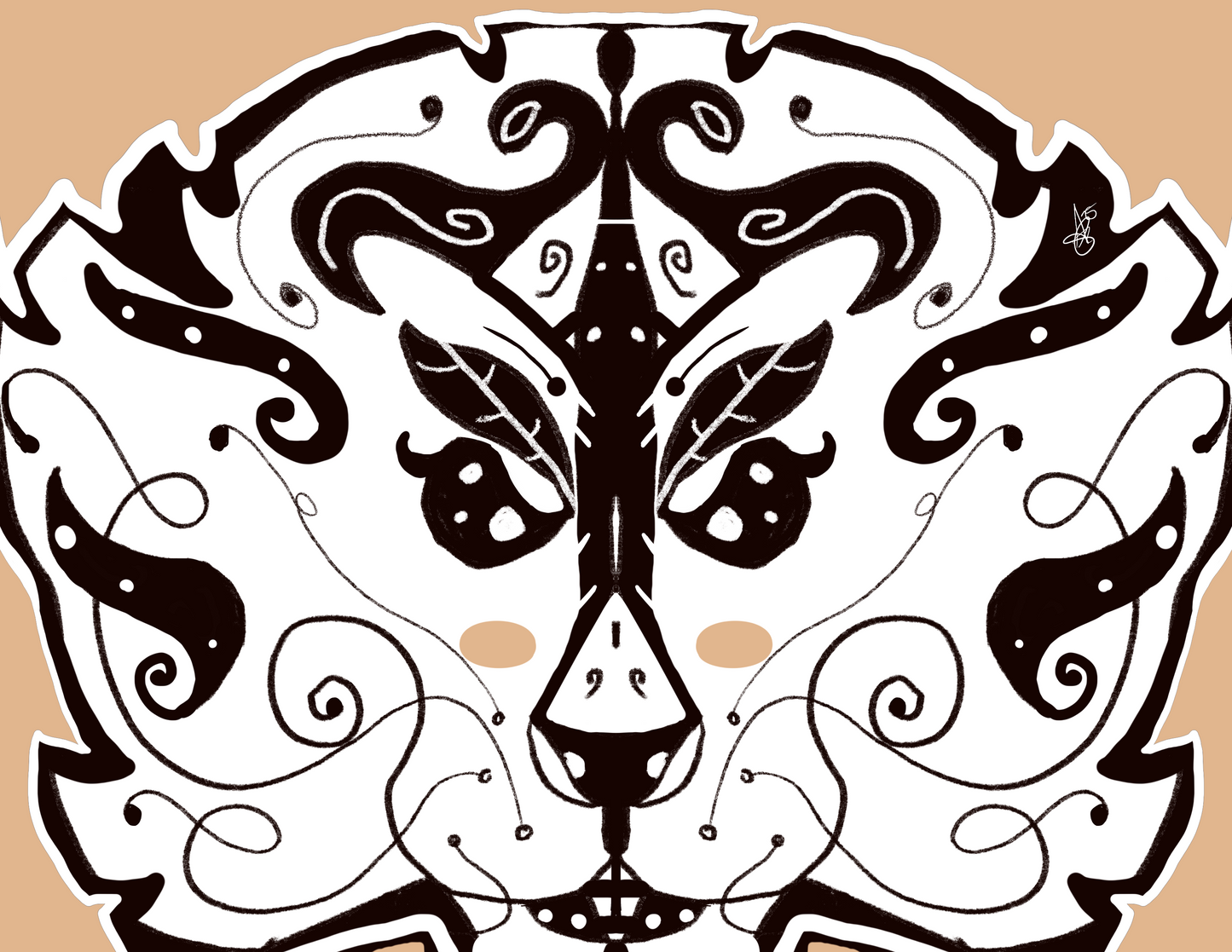 Original Whismical Folk Art Stickers