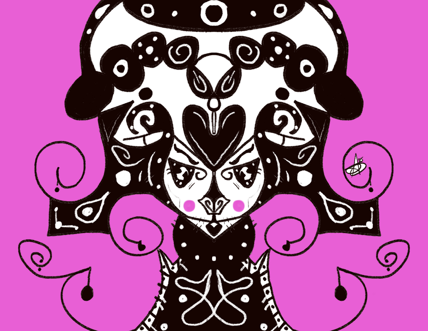 Original Whismical Folk Art Stickers