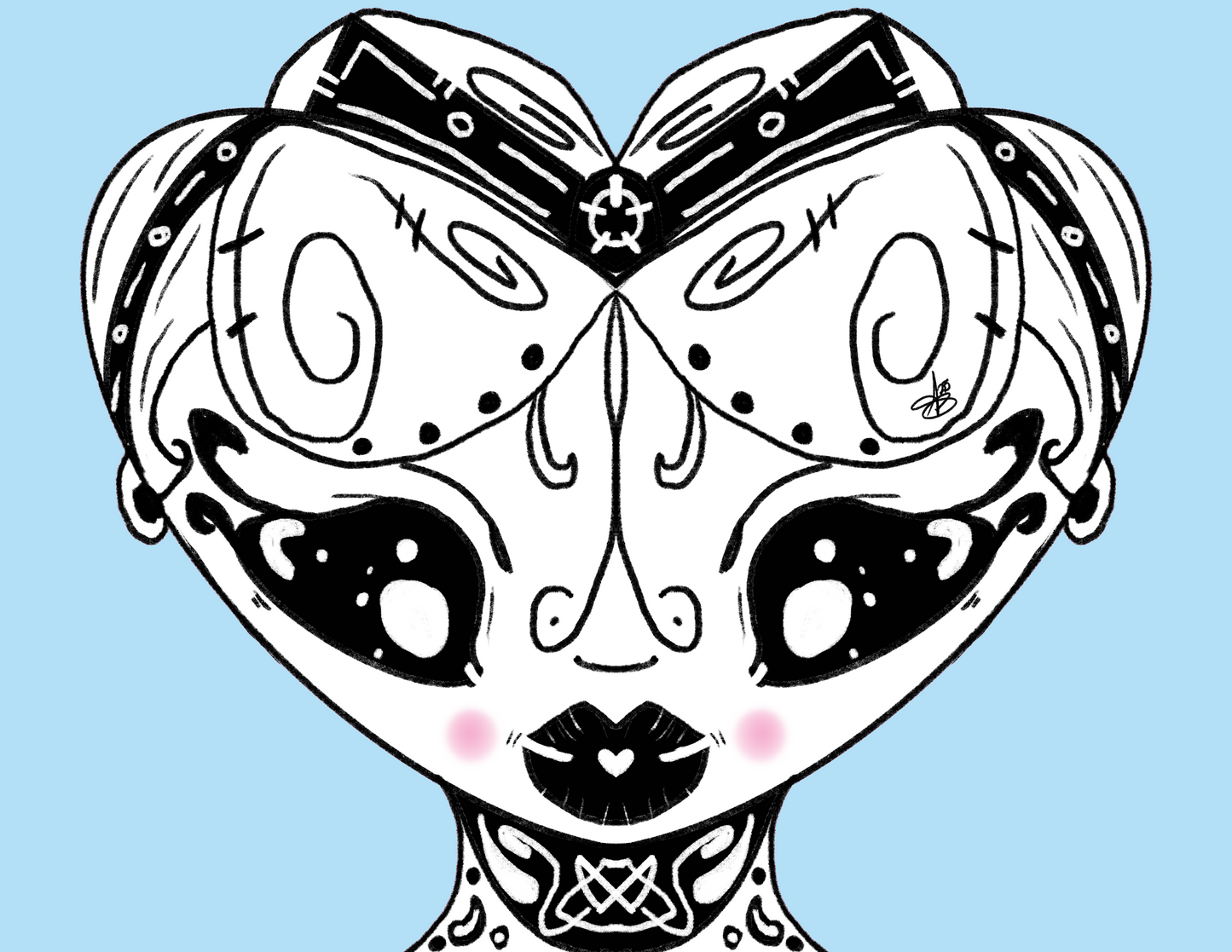Original Whismical Folk Art Stickers