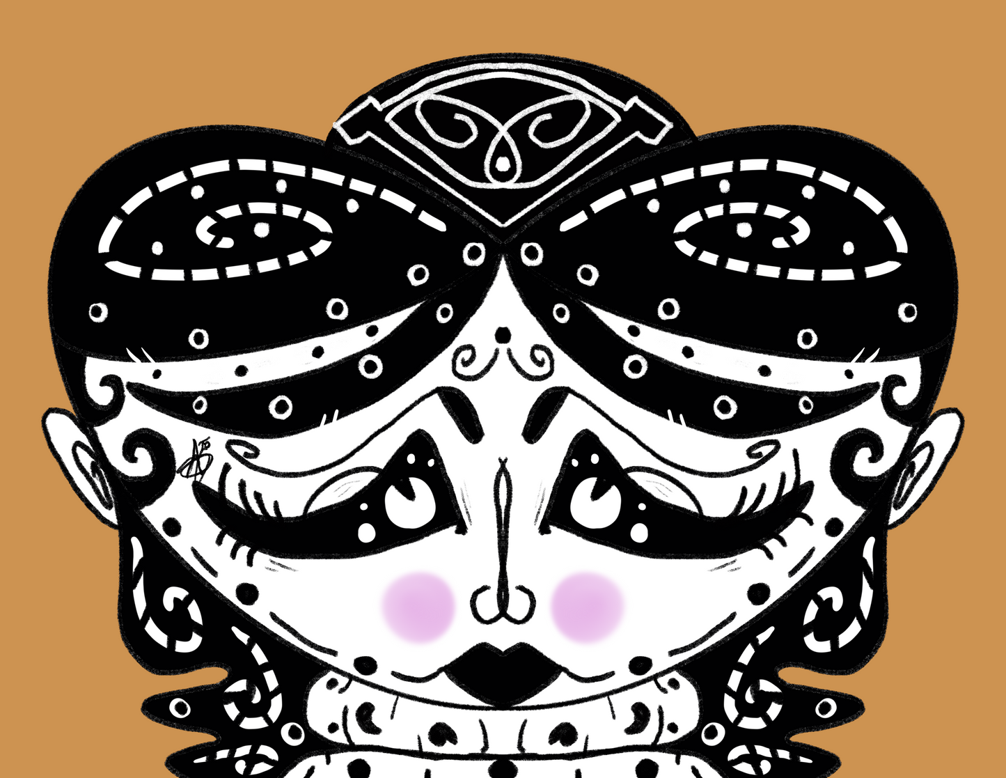 Original Whismical Folk Art Stickers