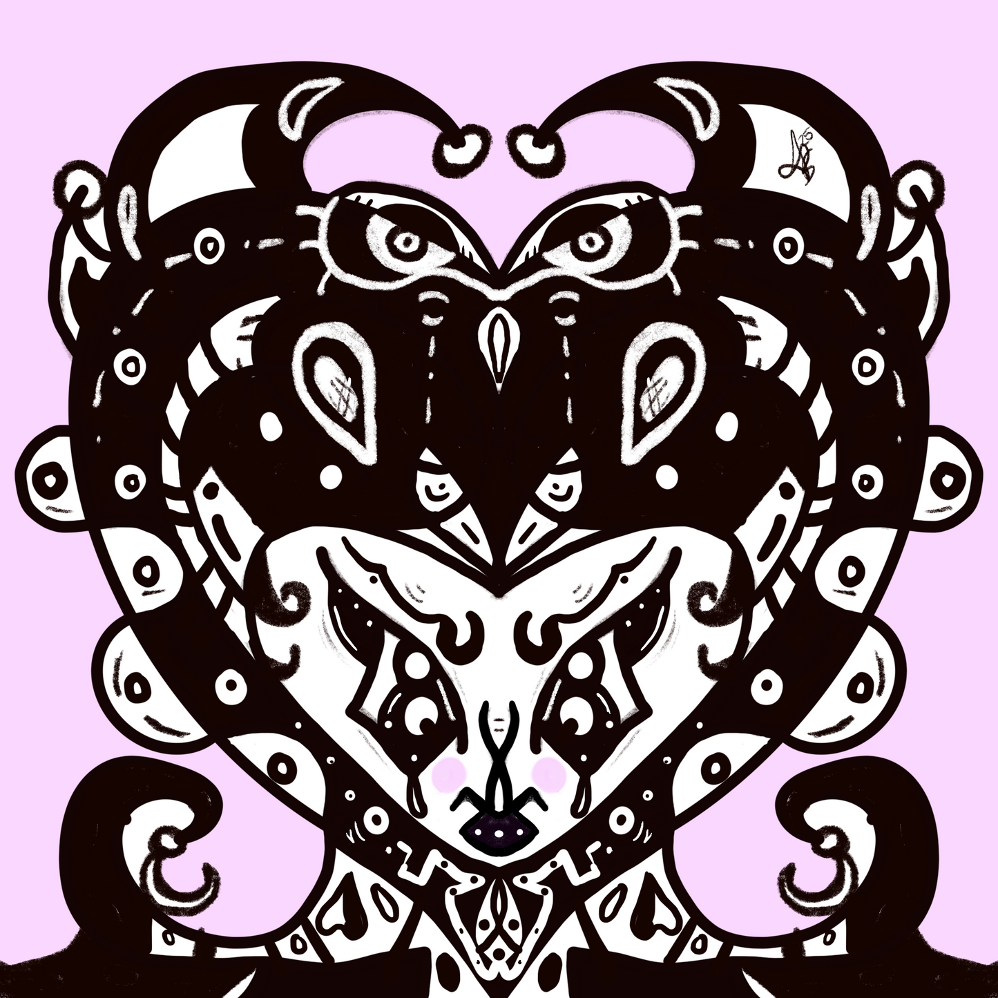 Original Whismical Folk Art Stickers