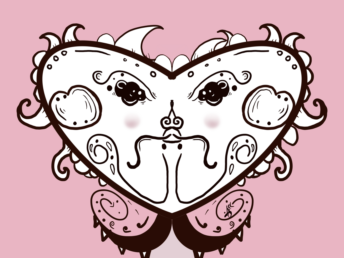 Original Whismical Folk Art Stickers