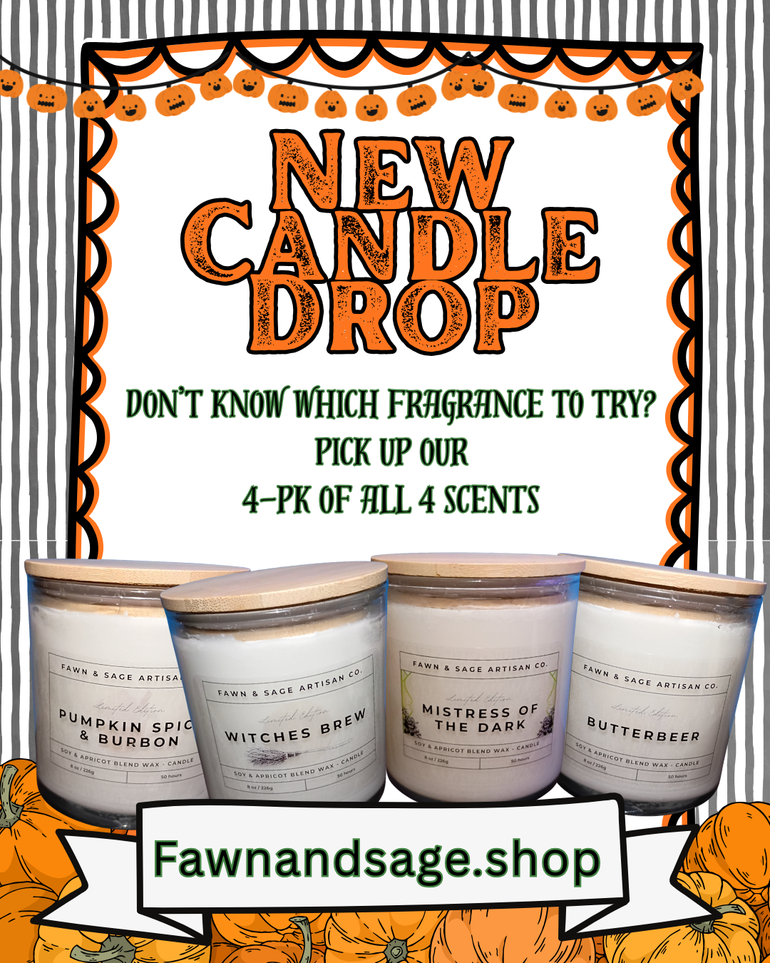 4- pack of Seasonal Candles